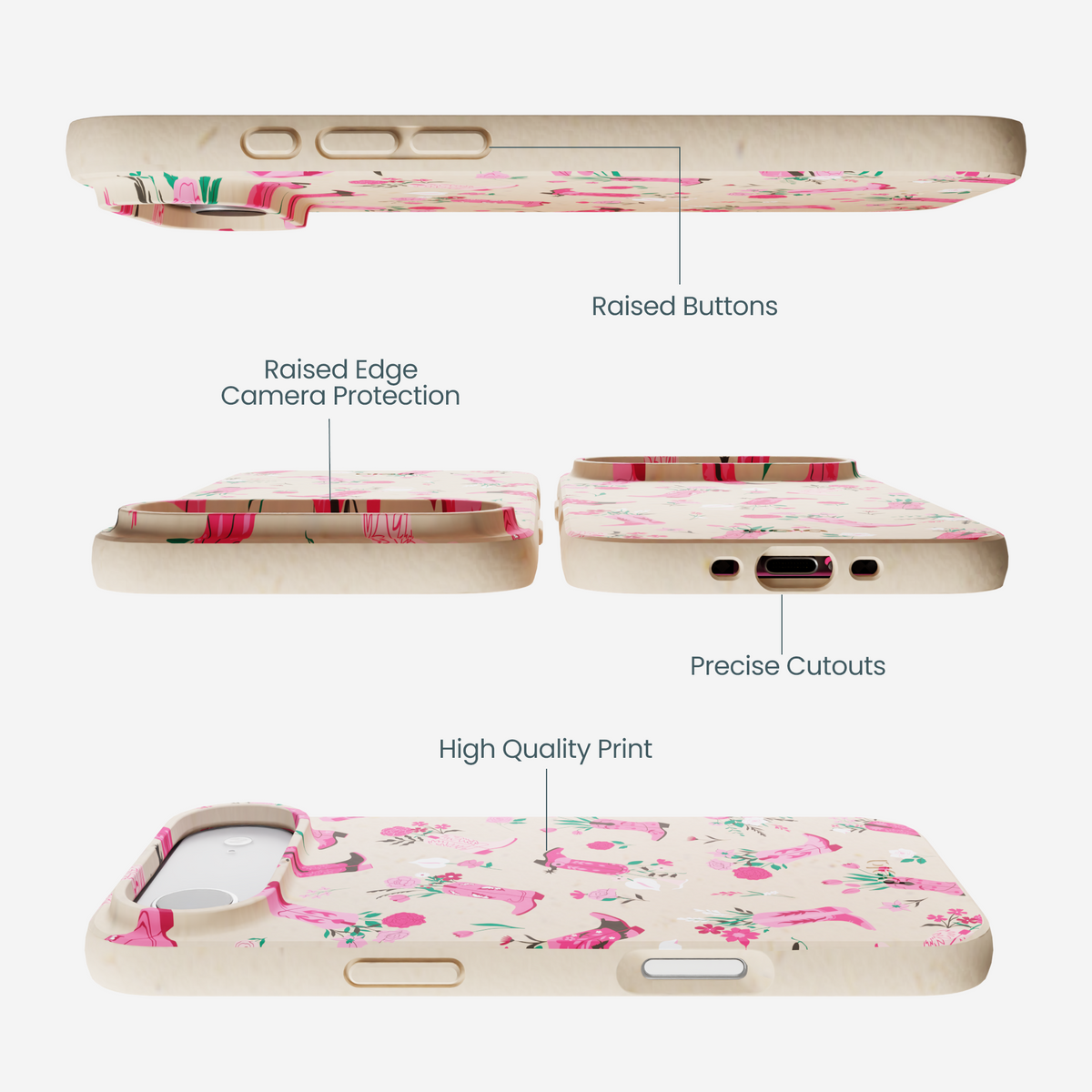 Seashell Boots N Flowers iPhone Air Case