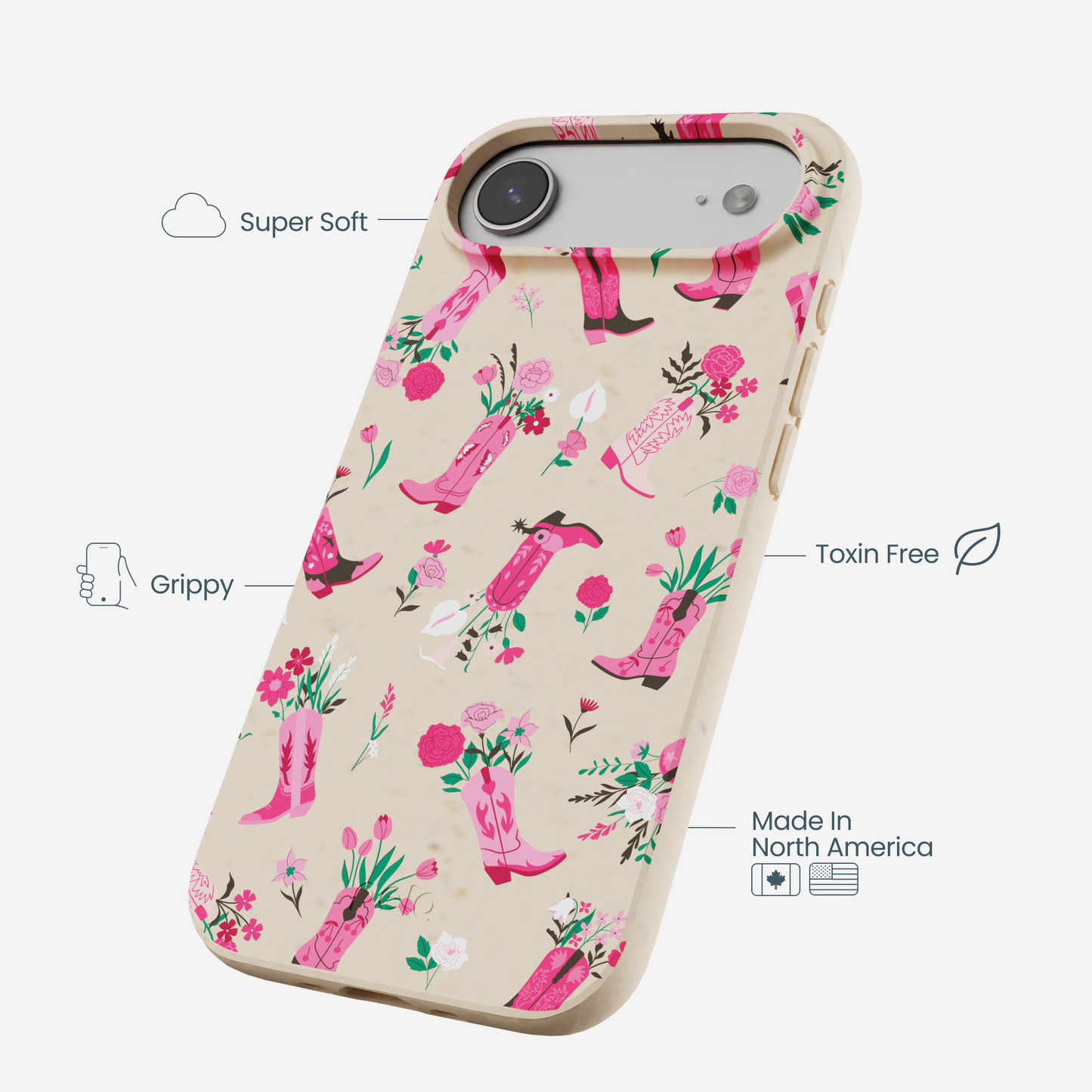 Seashell Boots N Flowers iPhone Air Case
