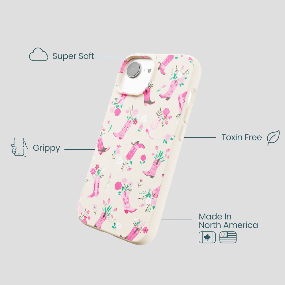 Seashell Boots N Flowers iPhone 16e/17e Case