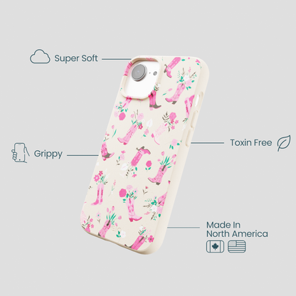 Seashell Boots N Flowers iPhone 16e/17e Case
