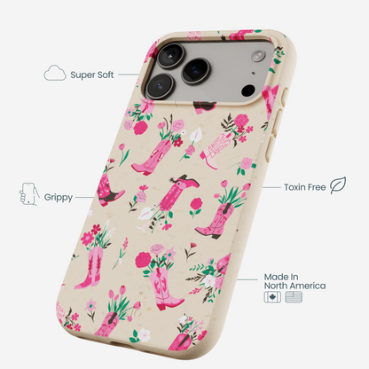 Seashell Boots N Flowers iPhone 17 Pro Max Case