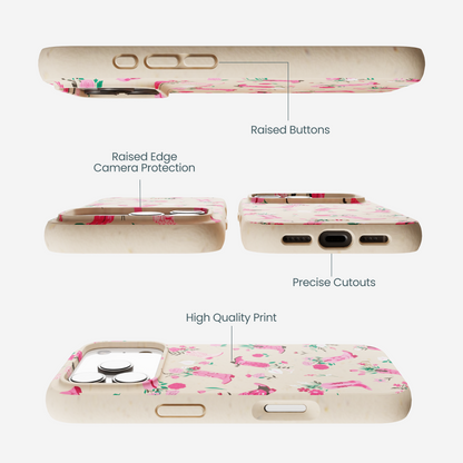 Seashell Boots N Flowers iPhone 17 Pro Case