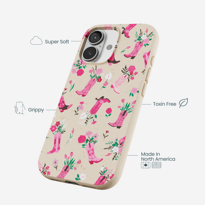 Seashell Boots N Flowers iPhone 17 Case
