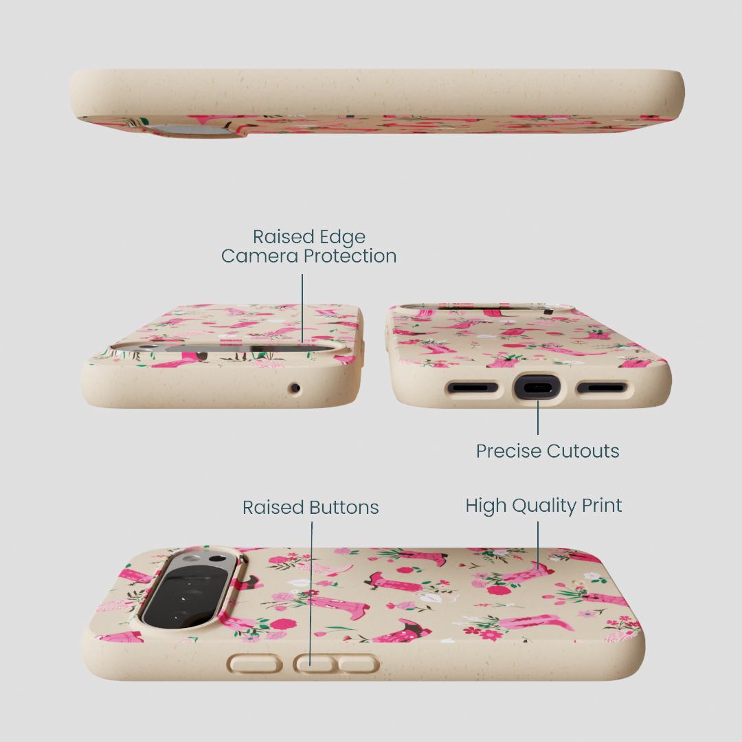 Seashell Boots N Flowers Google Pixel 10 Pro XL Case