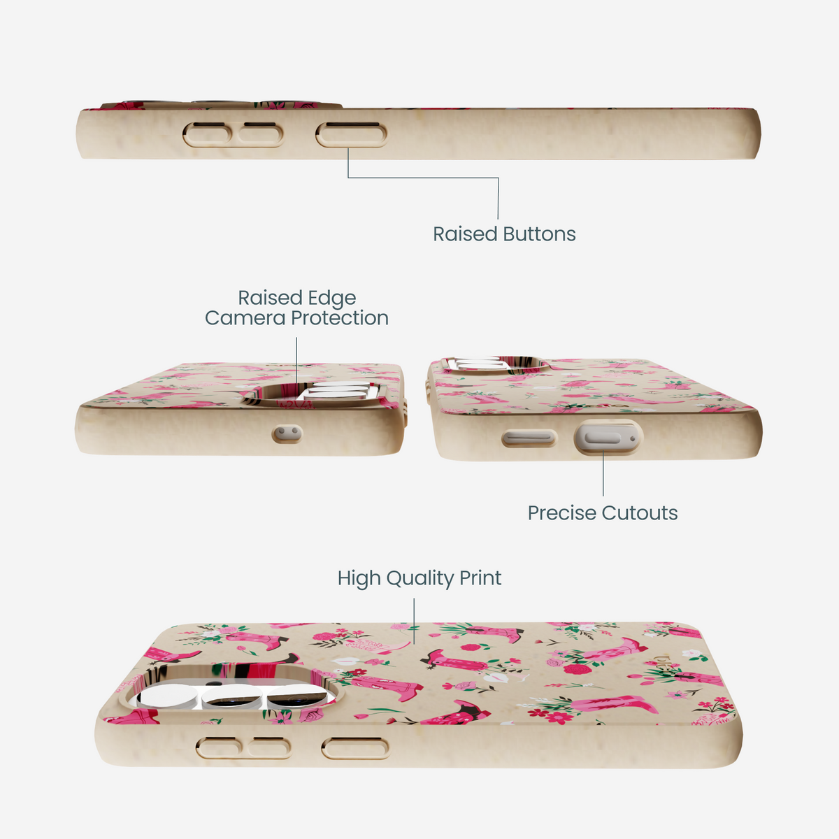 Seashell Boots N Flowers Samsung Galaxy S26 Case