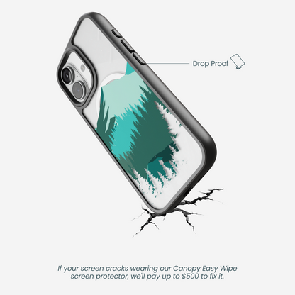 Clear Boreal iPhone 17 Case With Noir Ridge (MagSafe included)