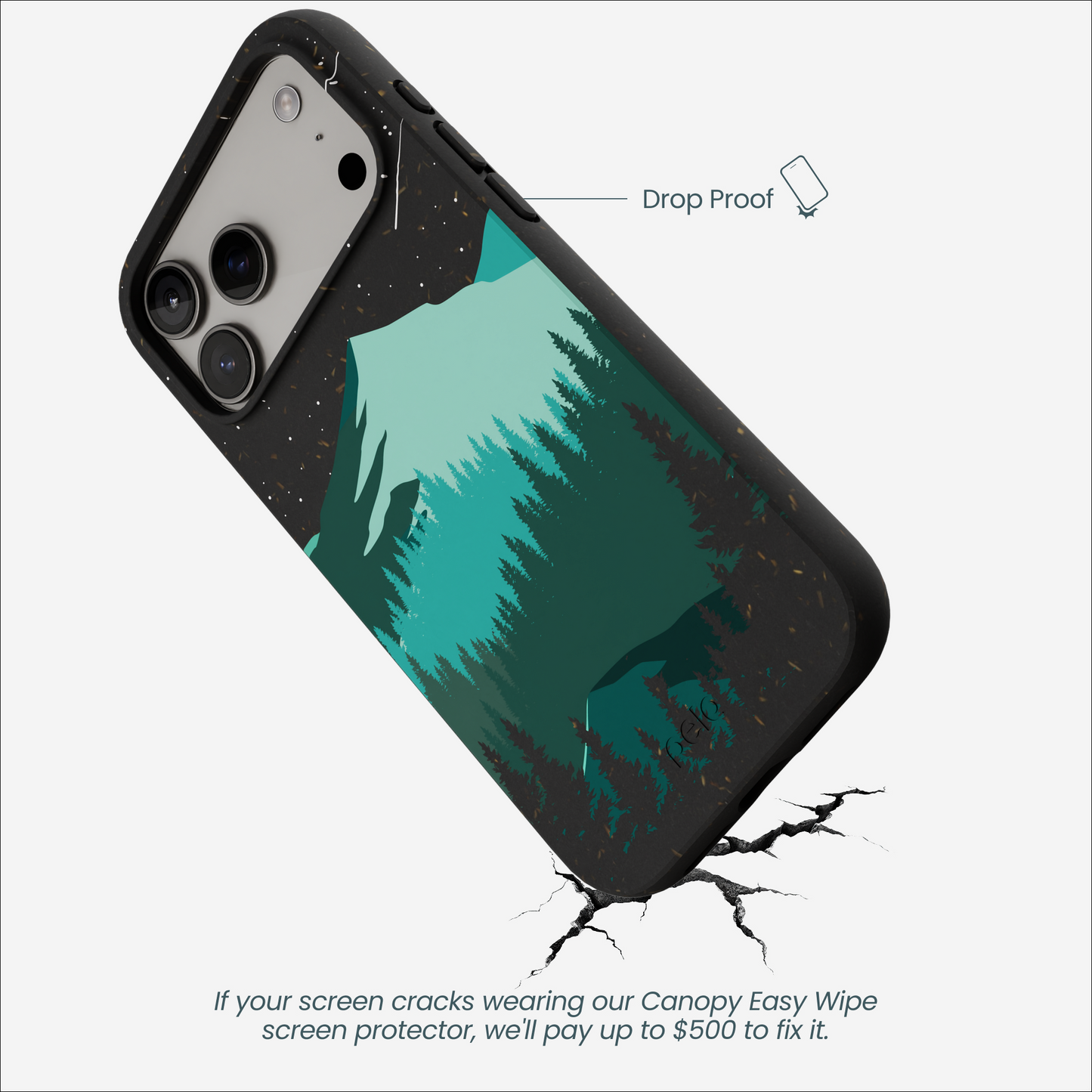 Black Boreal iPhone 17 Pro Max Case