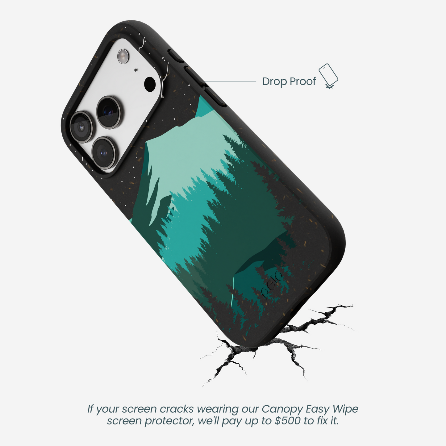 Black Boreal iPhone 17 Pro Case