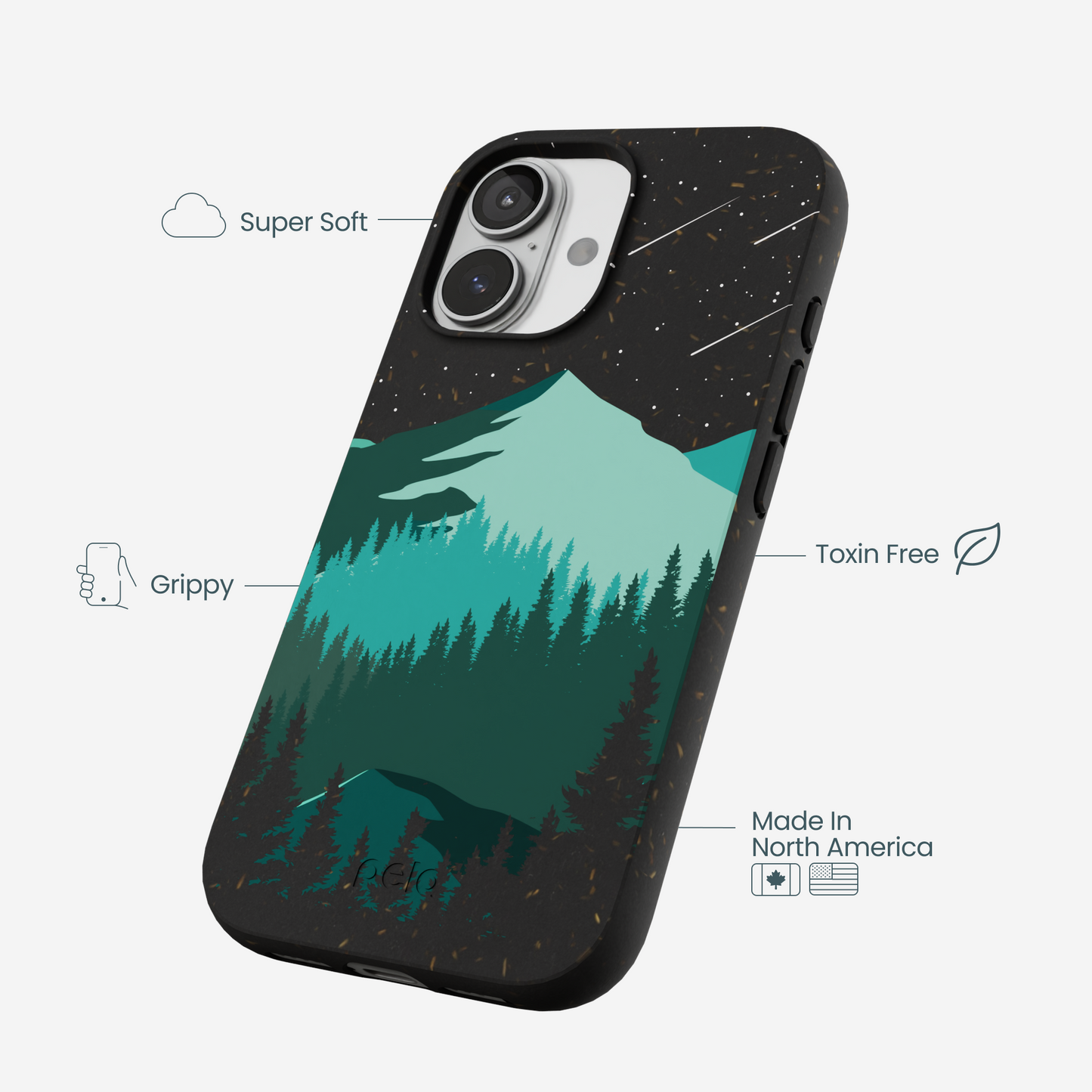 Black Boreal iPhone 17 Case