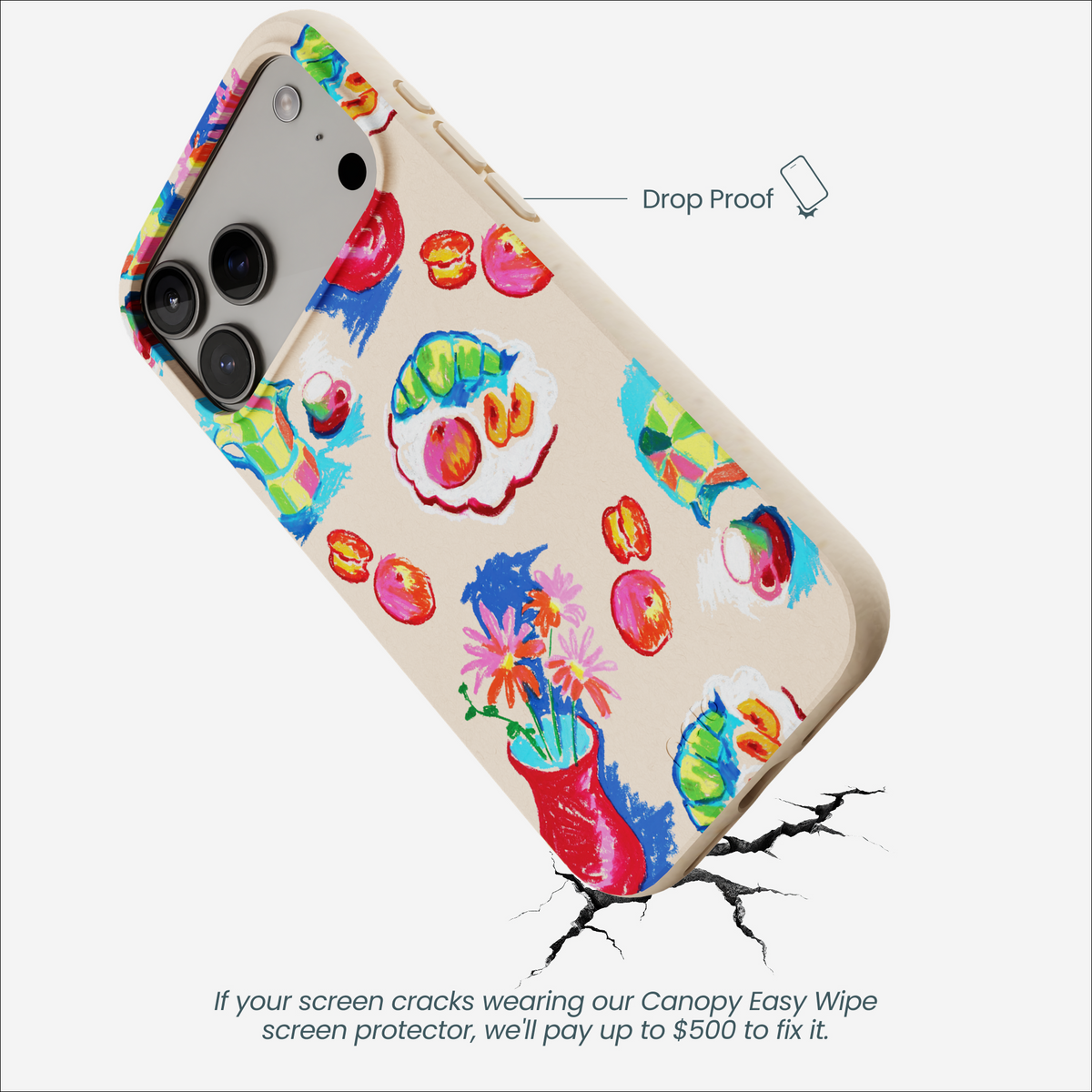 Seashell Breakfast in Venice iPhone 17 Pro Max Case