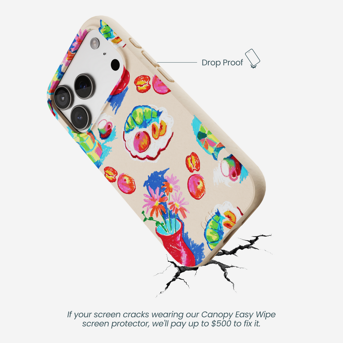 Seashell Breakfast in Venice iPhone 17 Pro Case