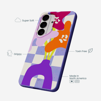 Lavender Bright Blooms Samsung Galaxy S26 Case