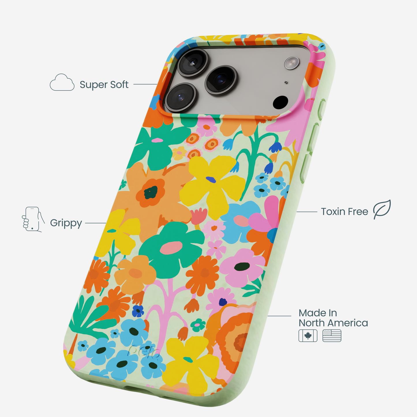 Sage Green Bright Spring iPhone 17 Pro Max Case