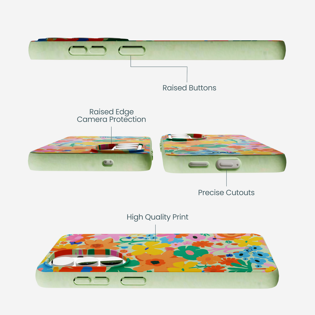Sage Green Bright Spring Samsung Galaxy S26 Case