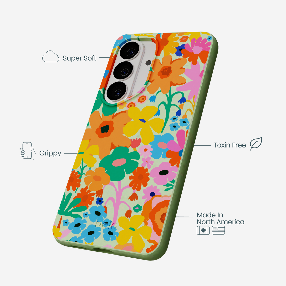 Sage Green Bright Spring Samsung Galaxy S26 Case