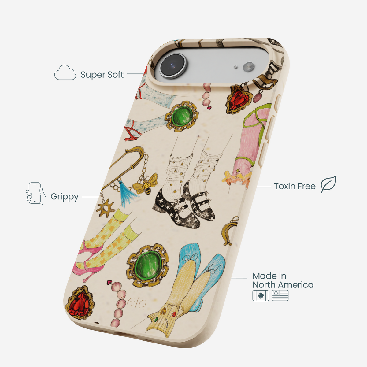 Seashell Brooch Parade iPhone Air Case