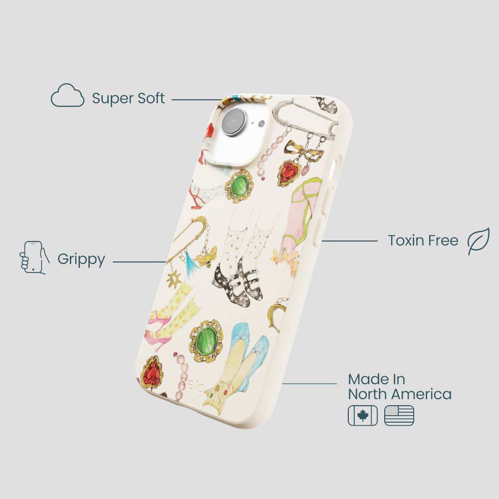 Seashell Brooch Parade iPhone 16e/17e Case