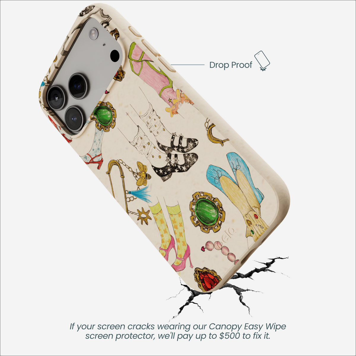 Seashell Brooch Parade iPhone 17 Pro Max Case