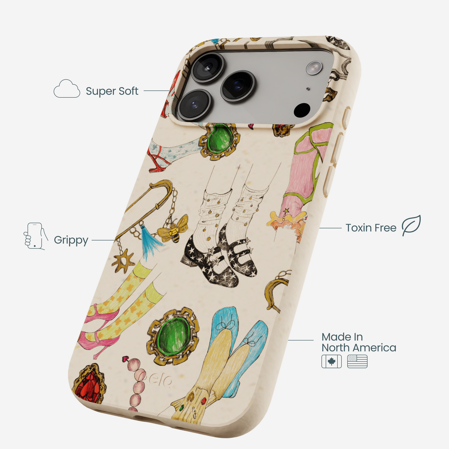Seashell Brooch Parade iPhone 17 Pro Max Case