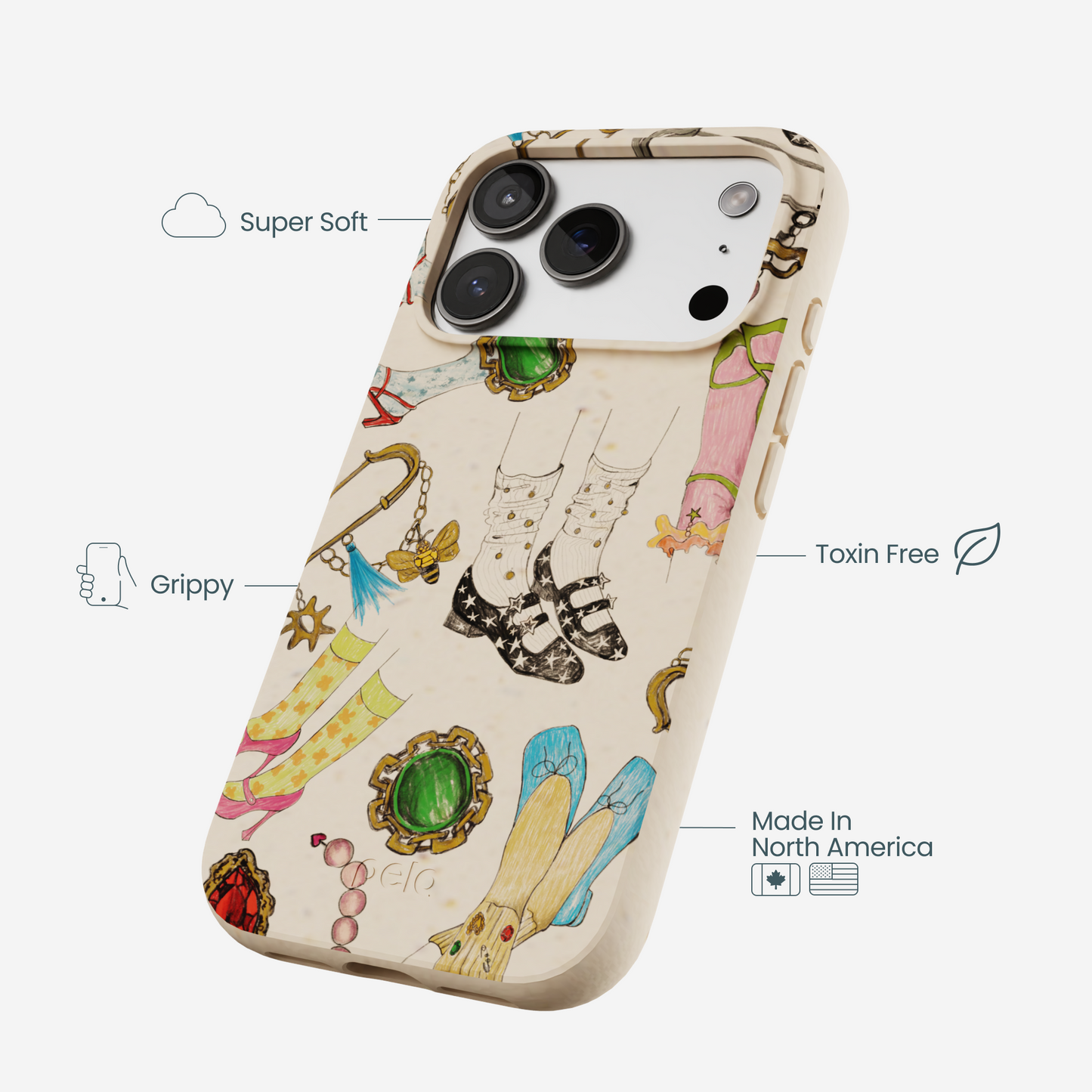 Seashell Brooch Parade iPhone 17 Pro Case