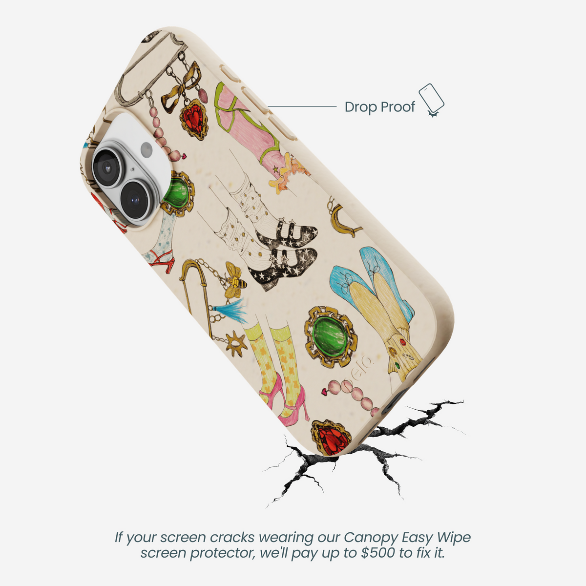 Seashell Brooch Parade iPhone 17 Case