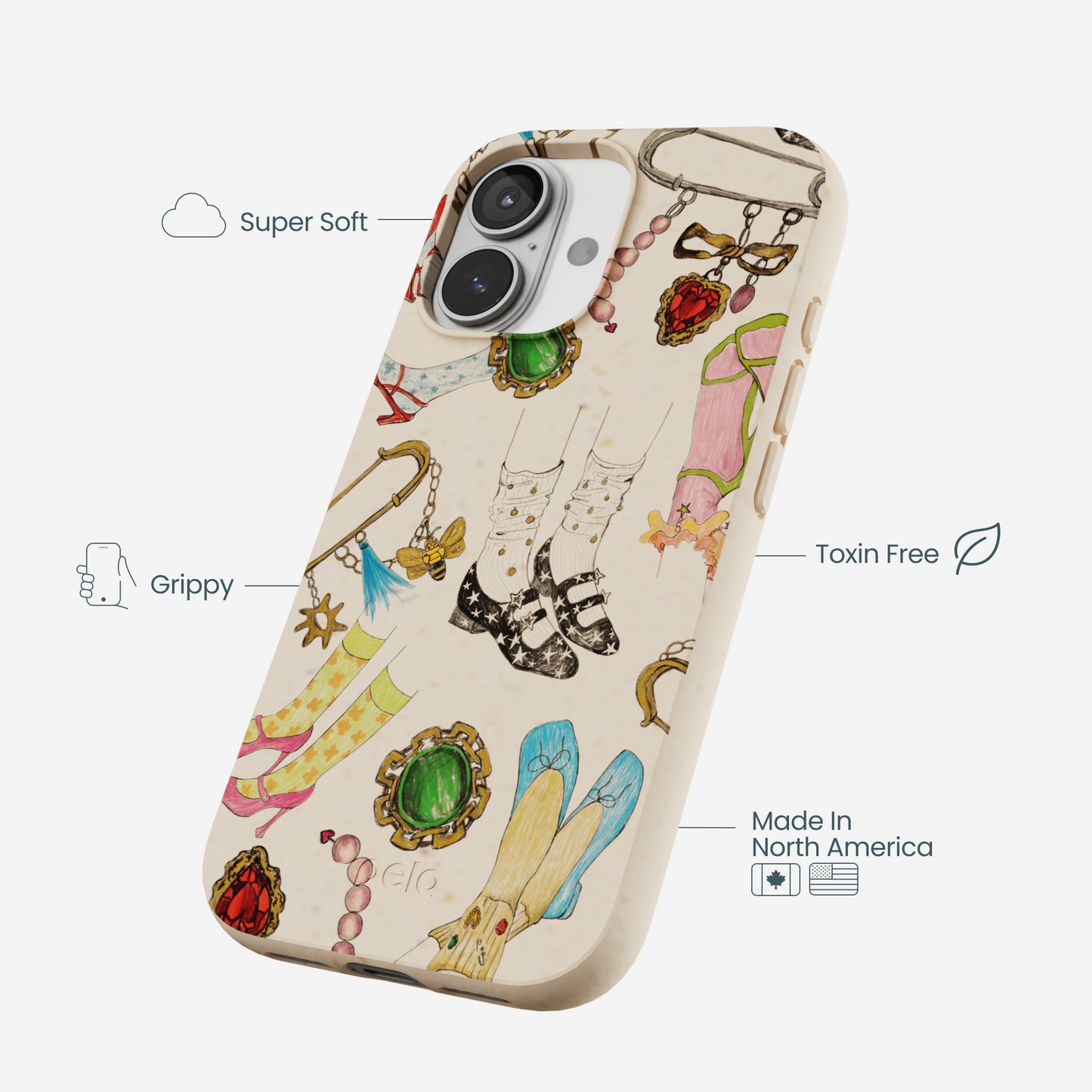 Seashell Brooch Parade iPhone 17 Case