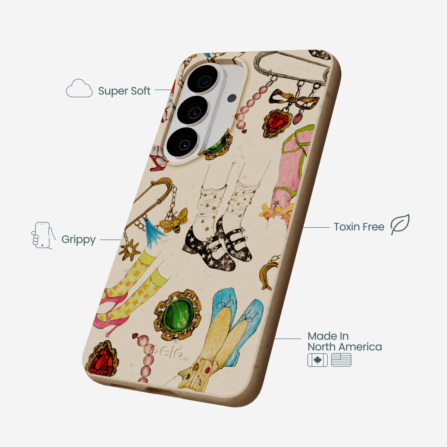 Seashell Brooch Parade Samsung Galaxy S26 Case