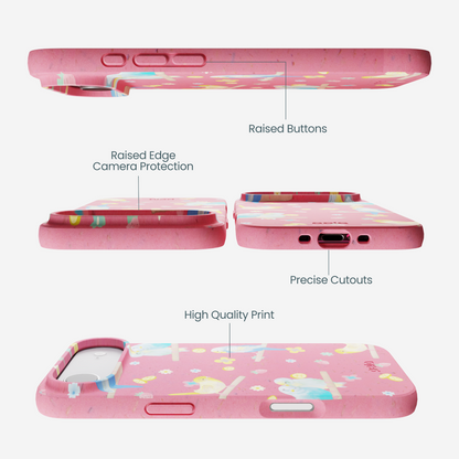 Bubblegum Pink Budgie Daydream iPhone Air Case