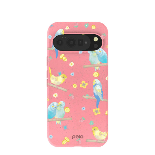 Bubblegum Pink Budgie Daydream Google Pixel 10 Pro XL Case