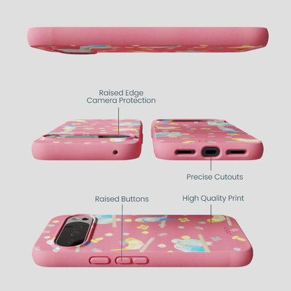 Bubblegum Pink Budgie Daydream Google Pixel 10 Pro XL Case