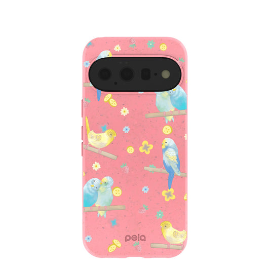 Bubblegum Pink Budgie Daydream Google Pixel 11 Case
