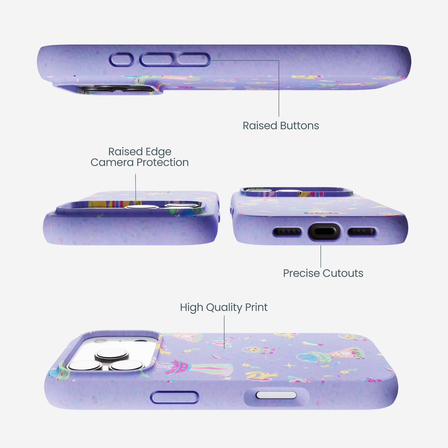 Lavender Bunny and Beyond iPhone 17 Pro Case
