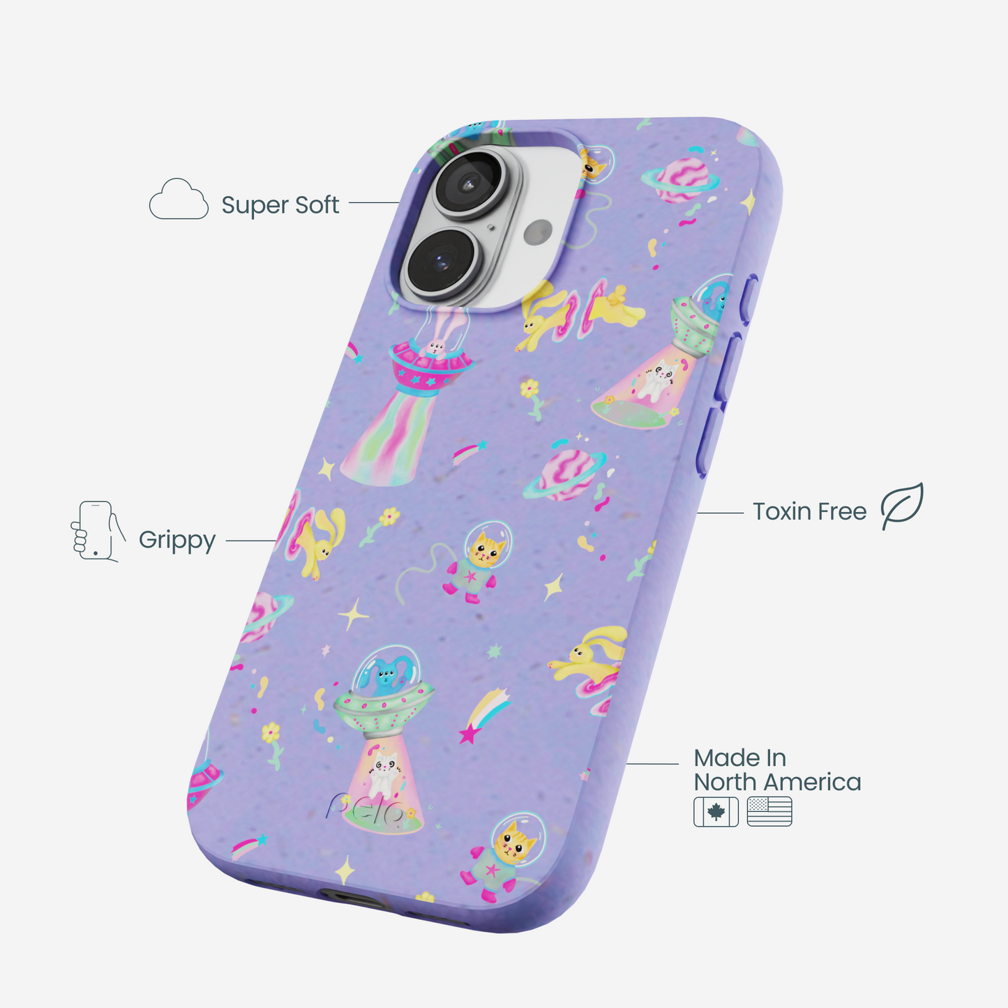 Lavender Bunny and Beyond iPhone 17 Case