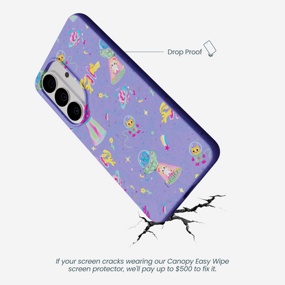 Lavender Bunny and Beyond Samsung Galaxy S26 Case