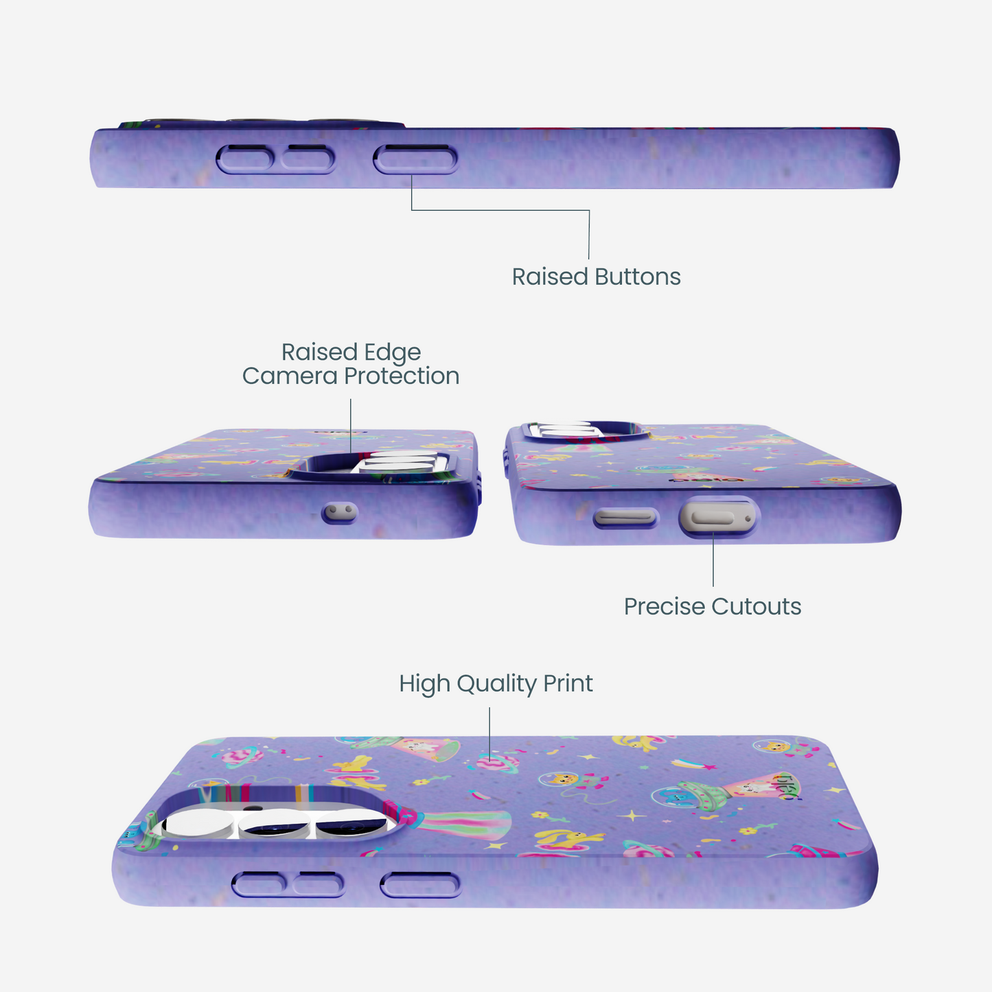 Lavender Bunny and Beyond Samsung Galaxy S26 Case