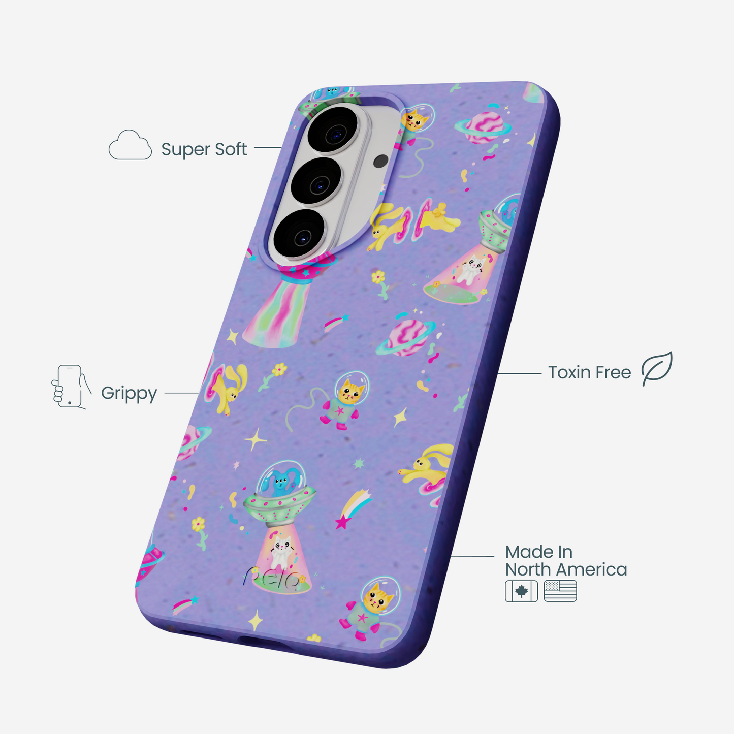Lavender Bunny and Beyond Samsung Galaxy S26 Case