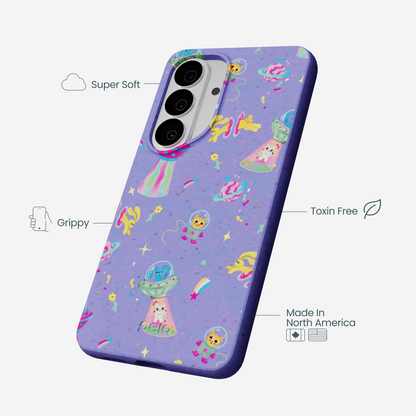 Lavender Bunny and Beyond Samsung Galaxy S26 Case