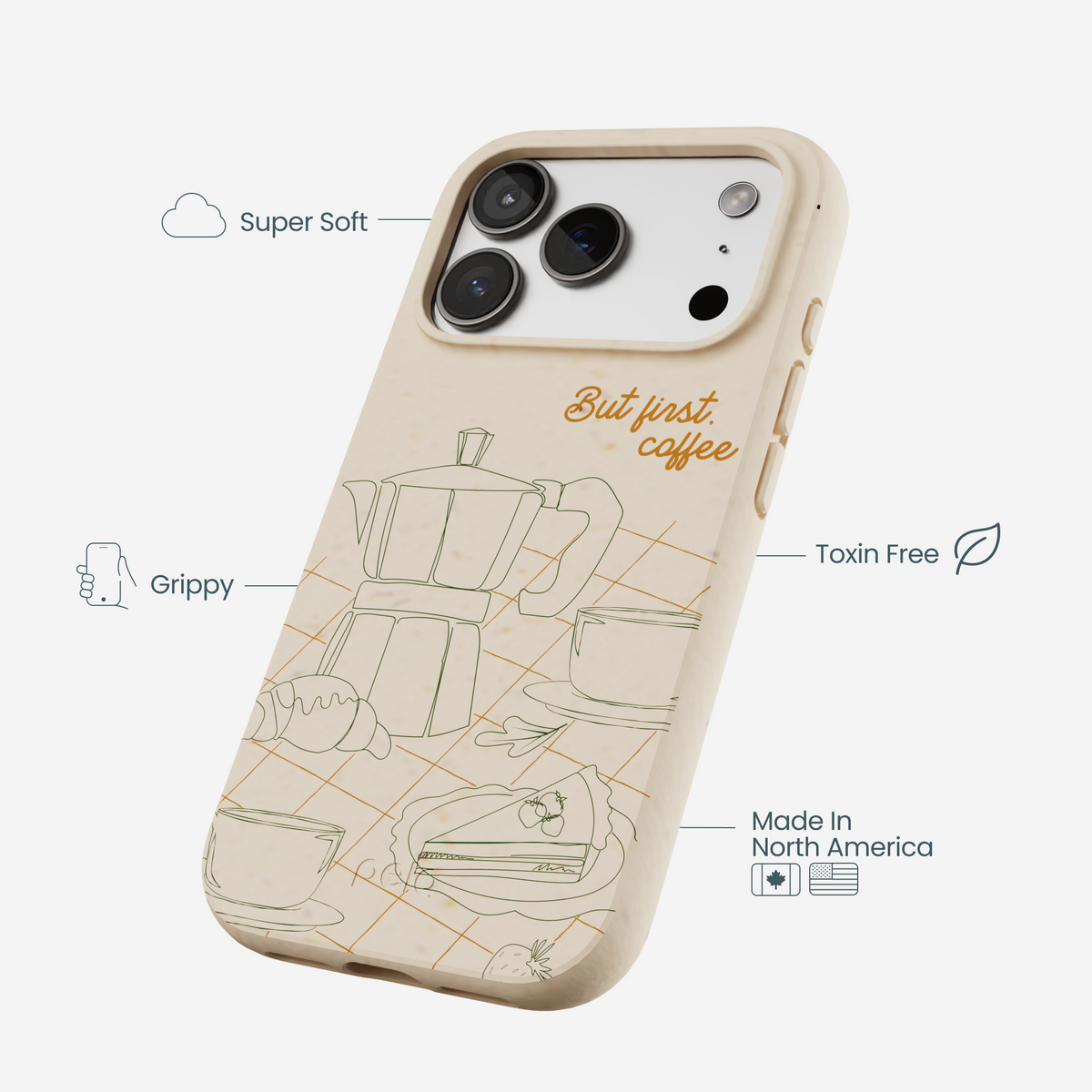 Seashell But First iPhone 17 Pro Case
