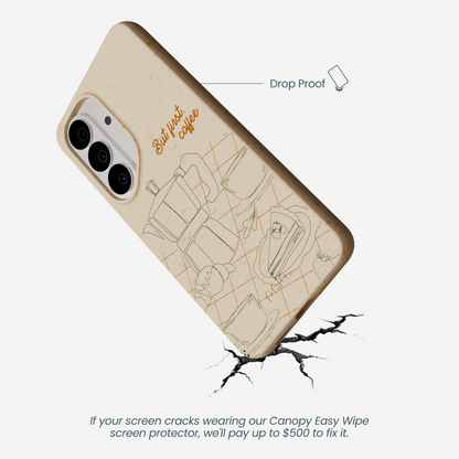 Seashell But First Samsung Galaxy S26 Case