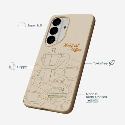 Seashell But First Samsung Galaxy S26 Case