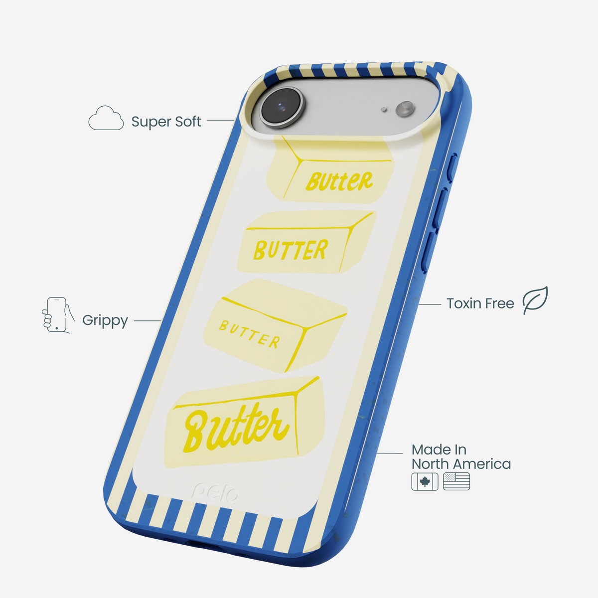 Electric Blue Butter Bars iPhone Air Case