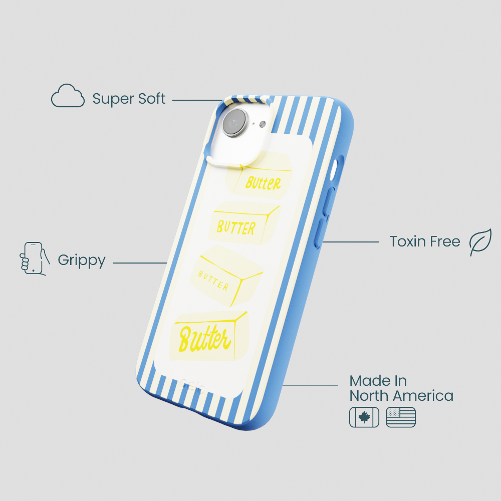 Electric Blue Butter Bars iPhone 16e/17e Case
