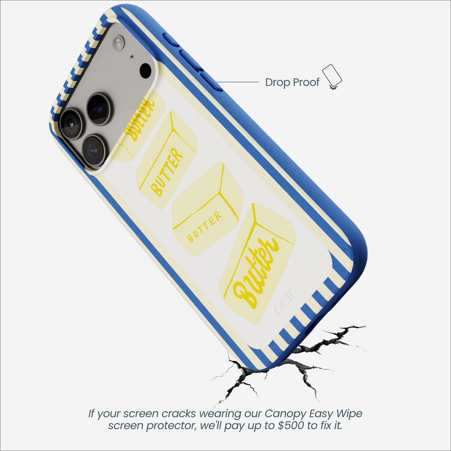Electric Blue Butter Bars iPhone 17 Pro Max Case
