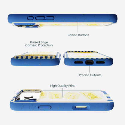 Electric Blue Butter Bars iPhone 17 Pro Max Case