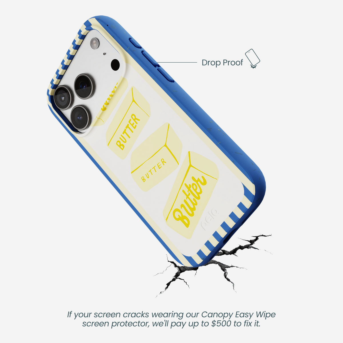 Electric Blue Butter Bars iPhone 17 Pro Case