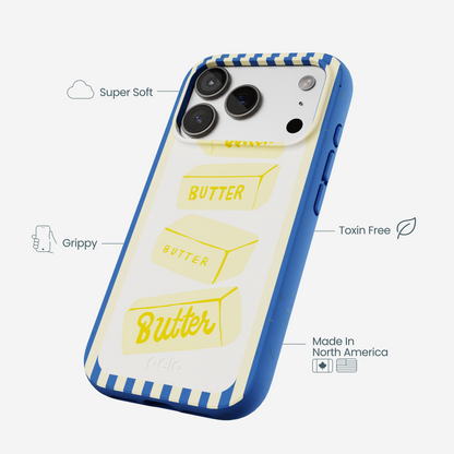 Electric Blue Butter Bars iPhone 17 Pro Case