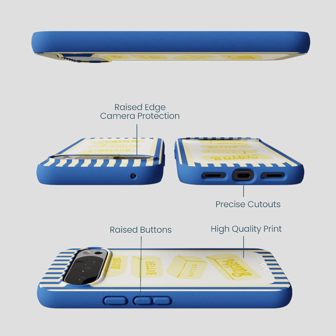 Electric Blue Butter Bars Google Pixel 10 Pro XL Case
