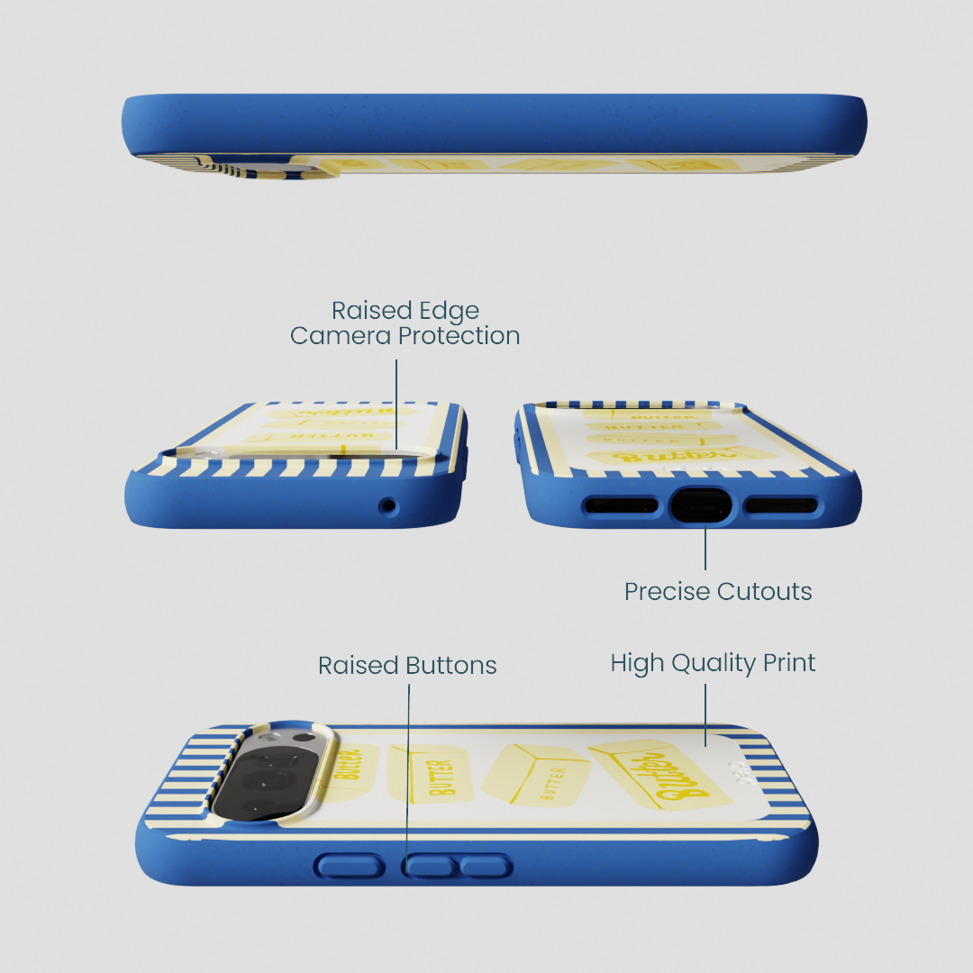 Electric Blue Butter Bars Google Pixel 10/10 Pro Case