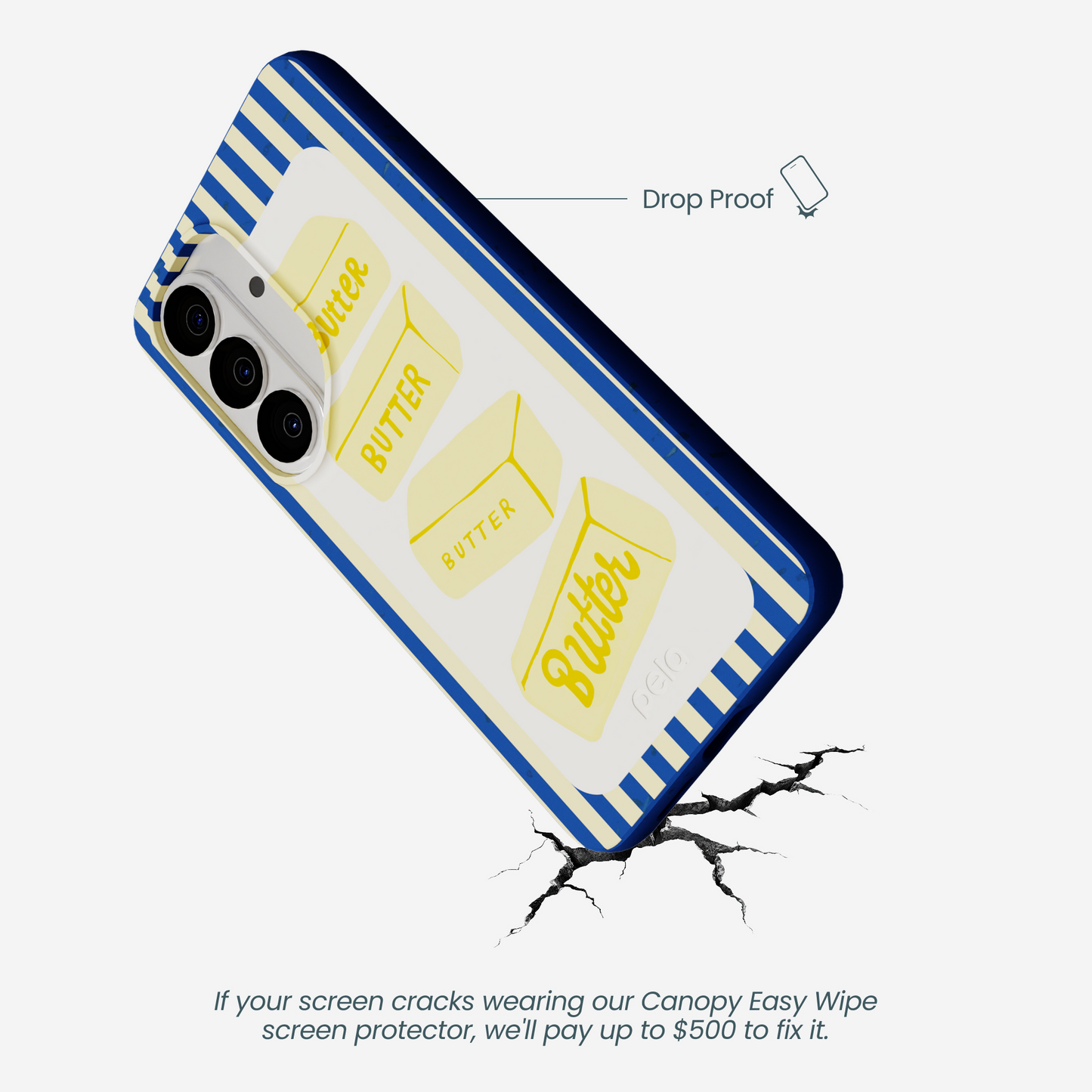 Electric Blue Butter Bars Samsung Galaxy S26 Case