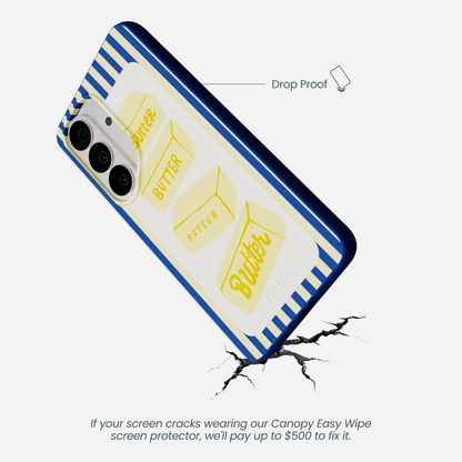 Electric Blue Butter Bars Samsung Galaxy S26 Case
